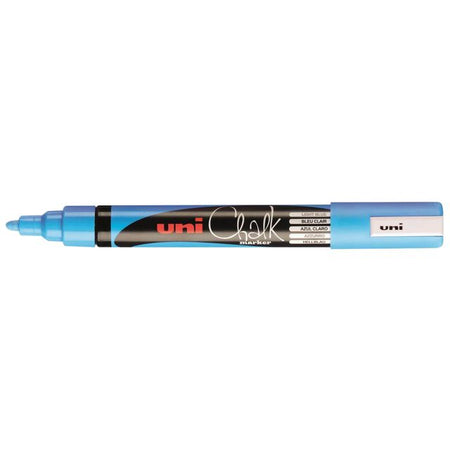 Uni-Ball - Kreidemarker Kreide rund 1,8-2,5mm hellblau | 6 Stück