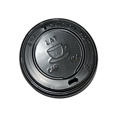 IEZZY Catering und Cate - Becherdeckel Ø63 mm 100 Stück schwarz | 10 Stück