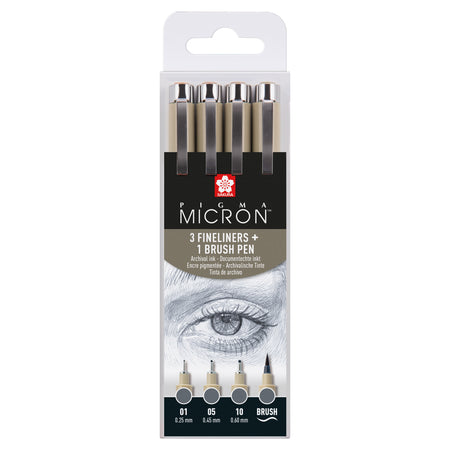 Sakura - Fineliner Pigma Micron cool grey Set 4 Größen