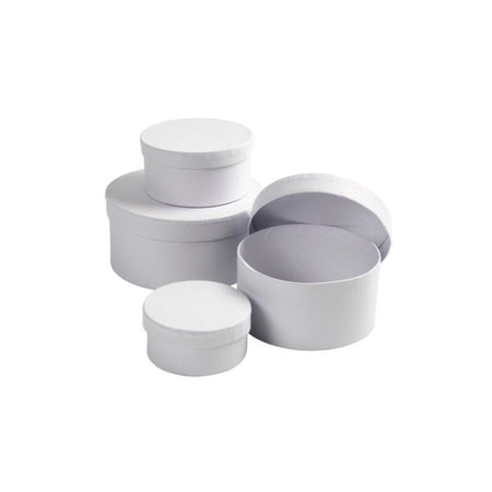 Creotime - Box Creativ Company rund 4 Stück Ø 8, 10, 12, 14cm, Höhe 4, 5, 6,..