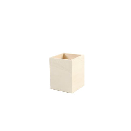 Creotime - Bleistiftbox Creativ Company 7,5x7,5x9,5cm Sperrholz | 12 Stück