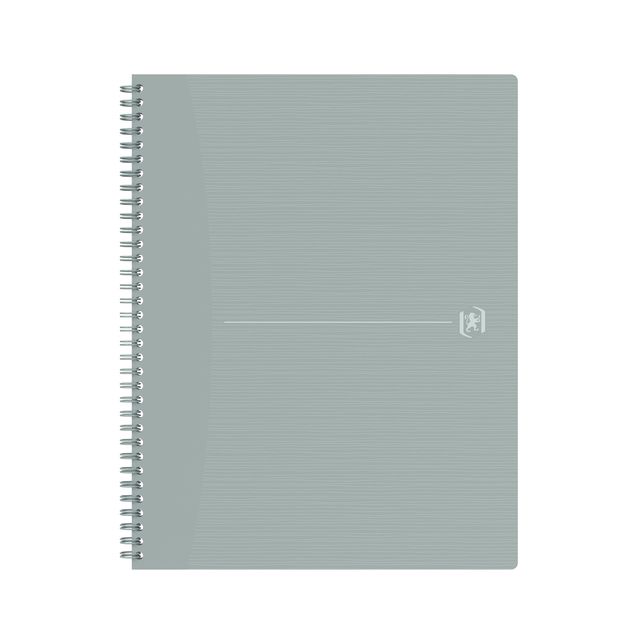 Oxford - Spiralblock Origin A4+ Linie 140 Seiten 80gr grau | 5 Stück