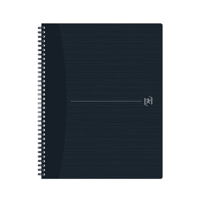 Oxford - Spiralblock Origin A4+ Raute 5x5mm 140 Seiten 80gr schwarz | 5 Stück