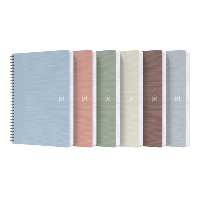 Oxford - Spiralblock My Rec'Up A5-Linie 180 Seiten 80gr sortiert