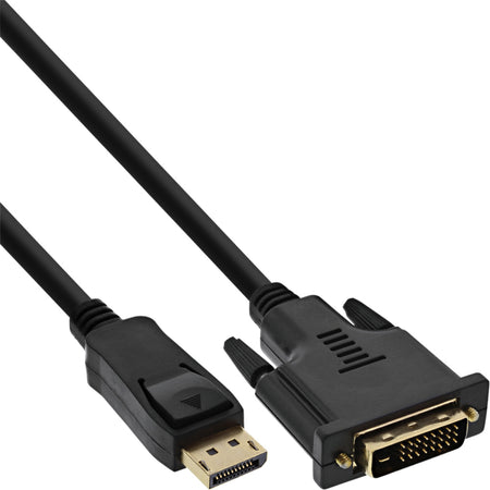 InLine - Kabel Displayport DVI 24+1 M/M 2 Meter schwarz | 60 Stück