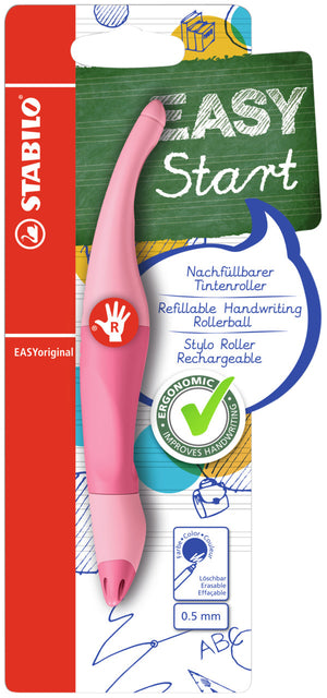 STABILO - Tintenroller Easyoriginal Rechtshänder mittleres Pastellpuderrosa Blister à 1 Stück