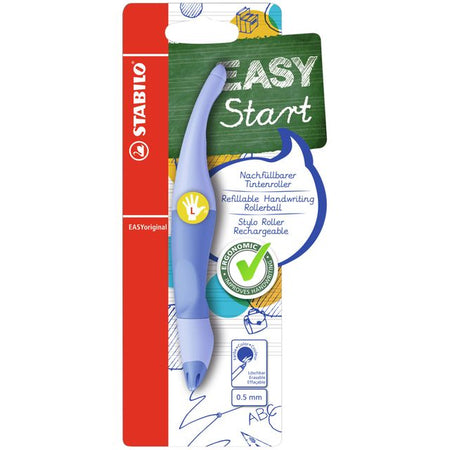Stabilo - Tintenroller Easyoriginal für Linkshänder, mittleres Pastell, luftiges Blau, Blister mit 1 Stück | 3 Stück