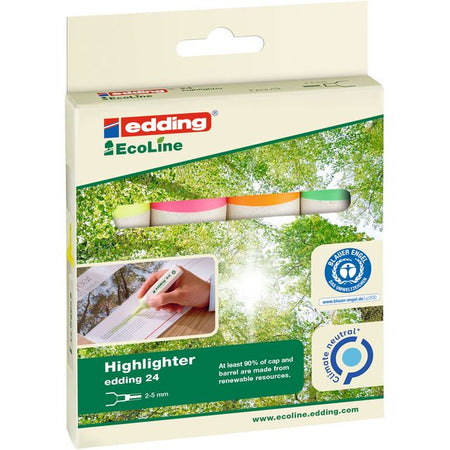 Edding - Highlighter 24 EcoLine sortiertes Set à 4 Stück
