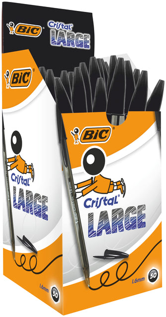 Bälle BIC Cristal Large Black | 50 Stück