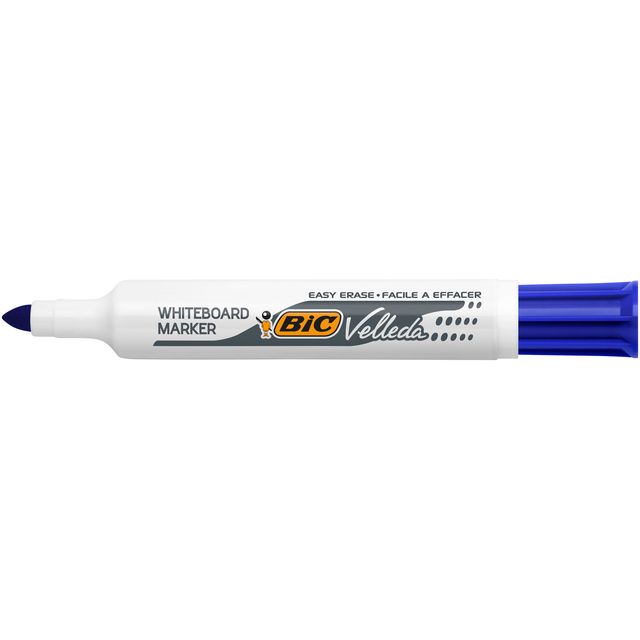 BIC - Whiteboardmarker Velleda 1711 rund groß blau | 12 Stück