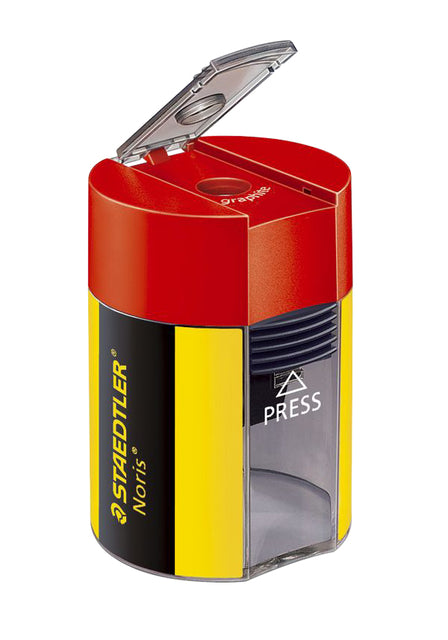 Staedtler - Noris Bleistiftspitzer aus Metall mit Auffangschale | 10 Stück