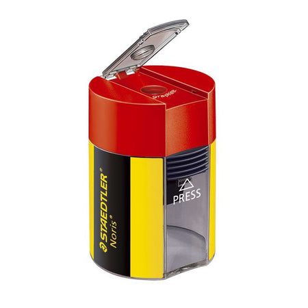 Staedtler - Noris Bleistiftspitzer aus Metall mit Auffangschale | 10 Stück