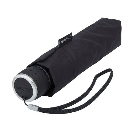 Büro - Regenschirm miniMAX® faltbar mit Handöffnung, winddicht, Durchmesser 100 cm, schwarz