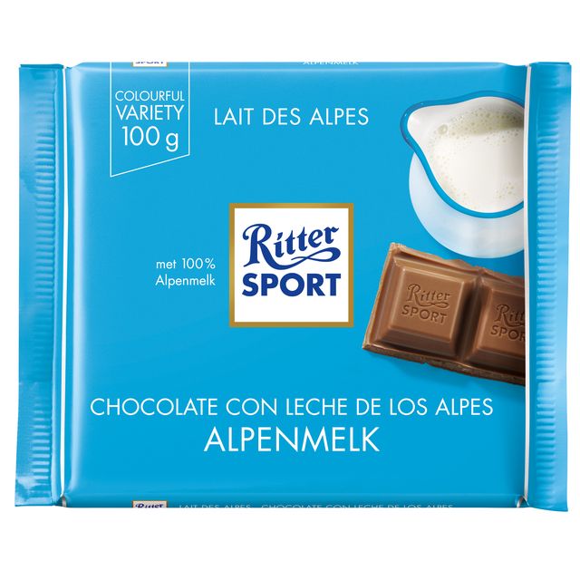 Ritter Sport - Schokoladen-Alpenmilch 100gr