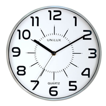 UNILUX – Wanduhr Pop grau
