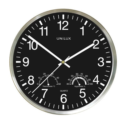 UNILUX - Wanduhr Wetty grau