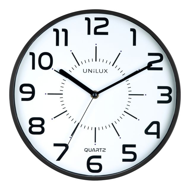 Unilux - Wanduhr Pop schwarz