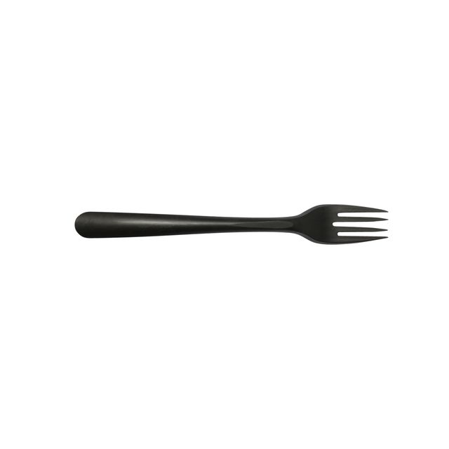 Quantore - Gabel wiederverwendbar CPLA 190mm 50 Stück schwarz