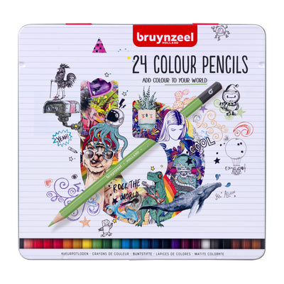 Bruynzeel - Buntstiftset mit 24 Stück sortiert | 6 Stück