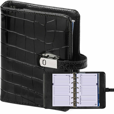 Quantore - Organizer Kalpa Pocket + AG24-25 Schlangenmuster braun