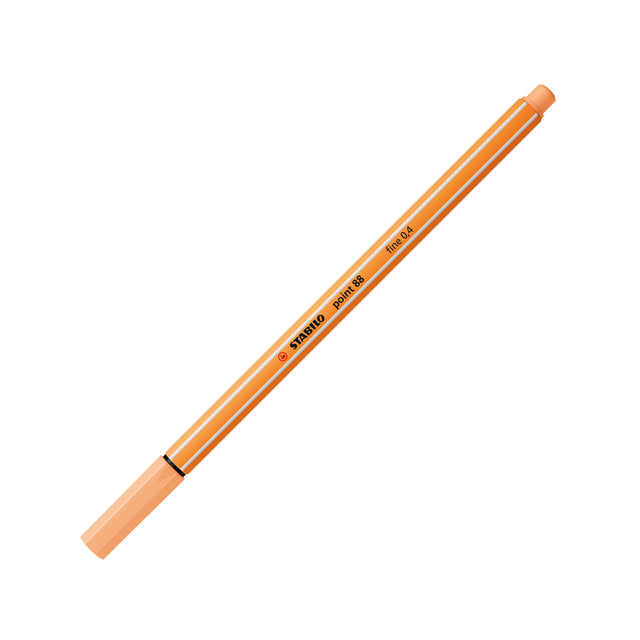 Stabilo - Fineliner Spitze 88/25 feines Pastellorange | 10 Stück