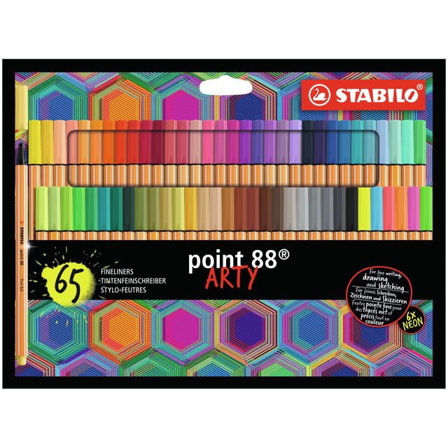 STABILO - Fineliner-Spitze 88/65 Arty Fine sortiertes Set mit 65 Teilen
