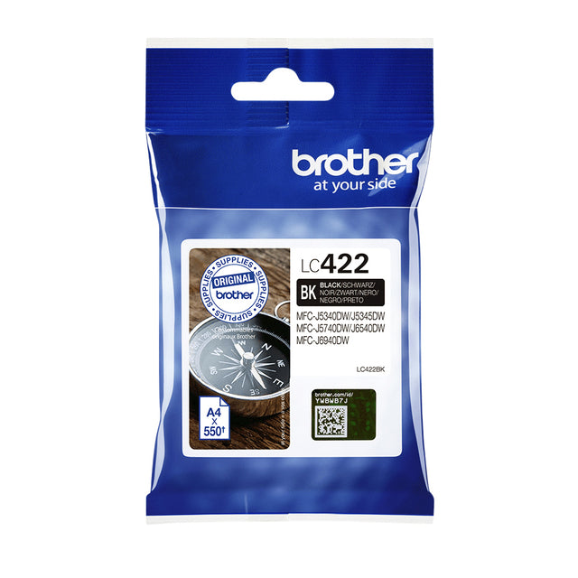 Brother - Tintenpatrone LC-422BK schwarz | 5 Stück