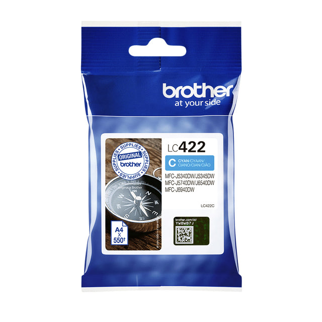 Brother - Tintenpatrone LC-422C blau