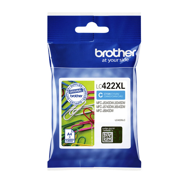Tintenpatronenbruder LC-422XLC Blau