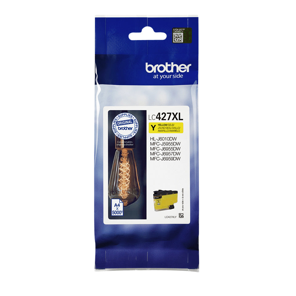 Brother - Tintenpatrone LC-427XLY gelb | 5 Stück