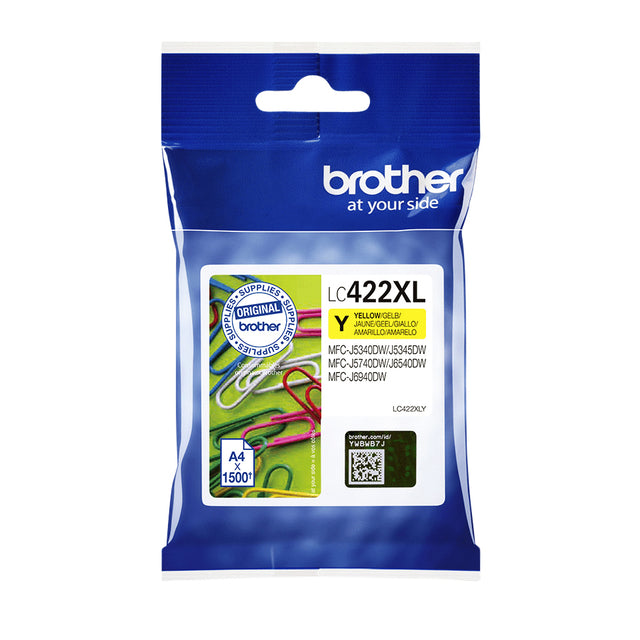 Brother - Tintenpatrone LC-422XLY gelb | 5 Stück