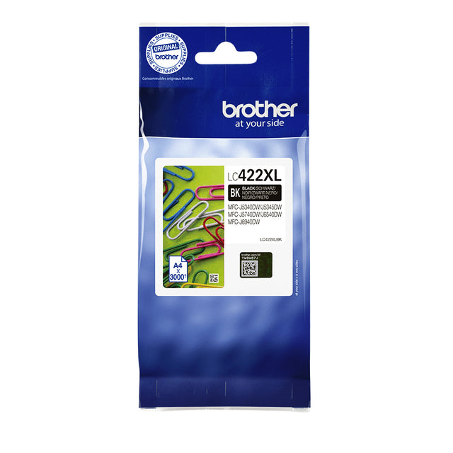 Brother - Tintenpatrone LC-422XLBK schwarz | 5 Stück