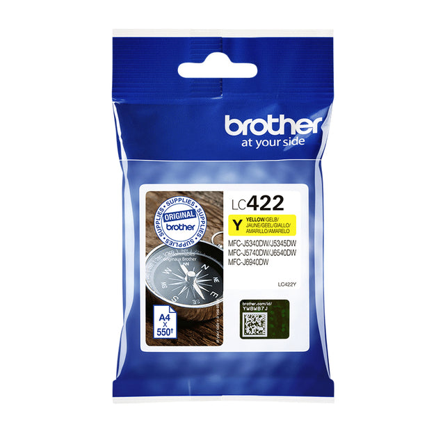 Inkcartridge Bruder LC-422y Geel | 5 Stücke