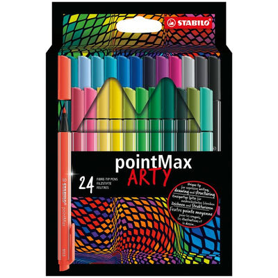STABILO - Filzstift pointMax 488/24 Arty medium sortiertes Etui mit 24 Stück