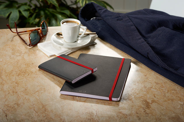 Notizbuch Oxford Black N Red A5 Business Journal 72vel Line