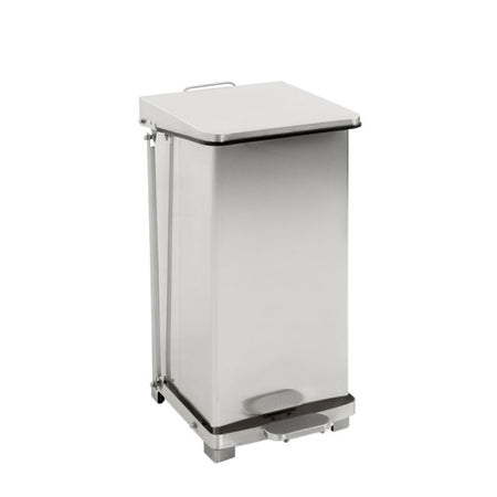 Vepa Bins – Industrieller Treteimer 45 Liter aus mattem Edelstahl