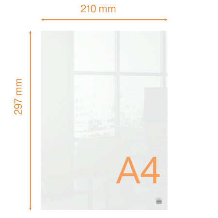Nobo - Notiztafel aus transparentem Acryl A4