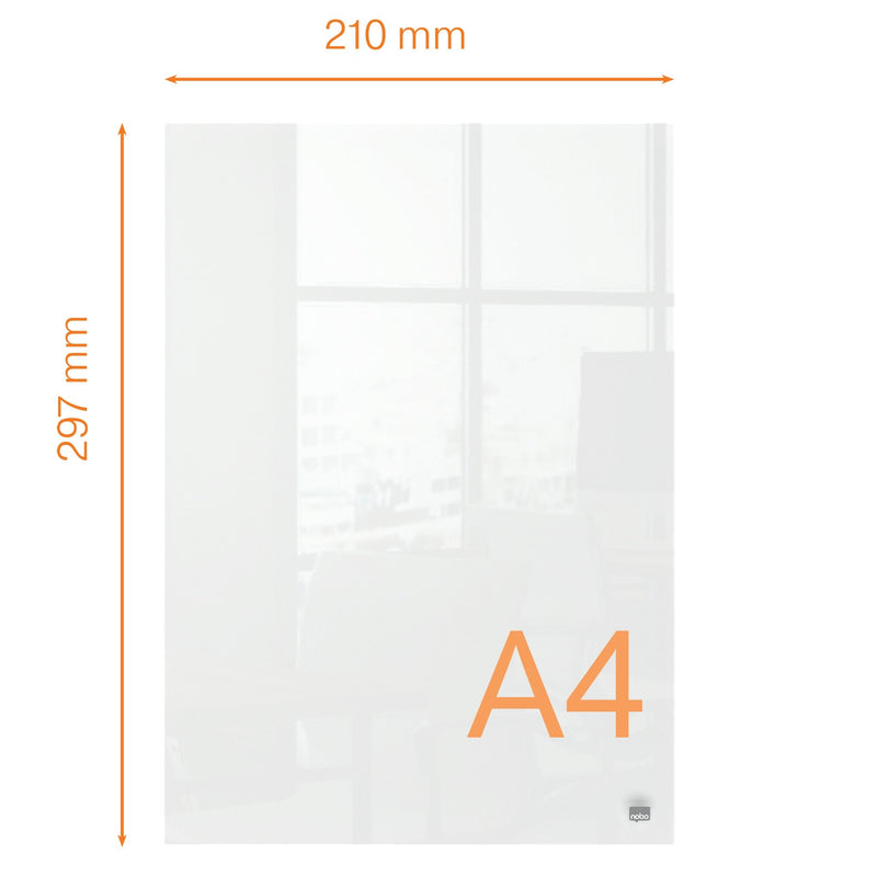 Nobo - Notiztafel aus transparentem Acryl A4
