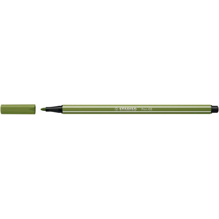 Stabilo - Filzstift Pen 68/35 medium moosgrün | 10 Stück