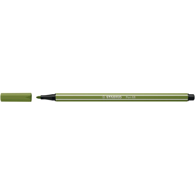Stabilo - Filzstift Pen 68/35 medium moosgrün | 10 Stück