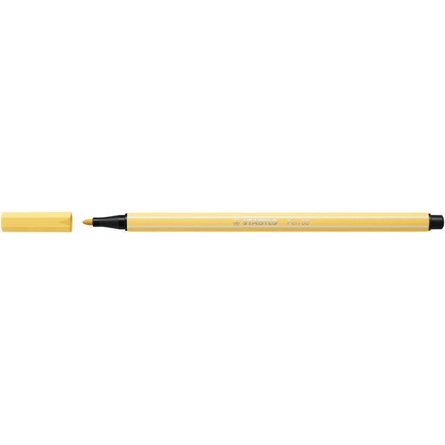 Stabilo - Filzstift Pen 68/23 mittel hellgelb | 10 Stück