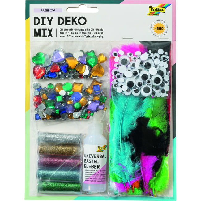 Folia Paper - Dekorationsmischung Folia DIY 600 Stück | 10 Stück
