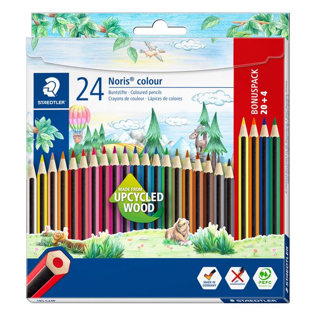 Staedtler - Buntstifte Noris Set mit 20 + 4 Farben