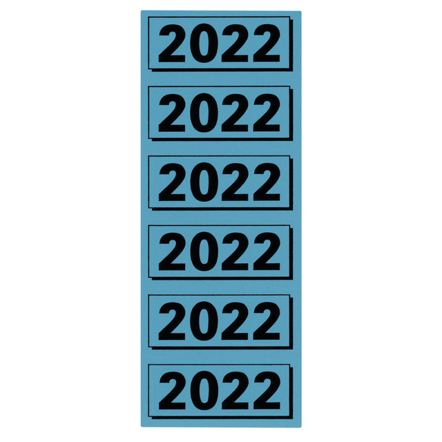 Back -Etikett Elba 2022 57x25mm Blau