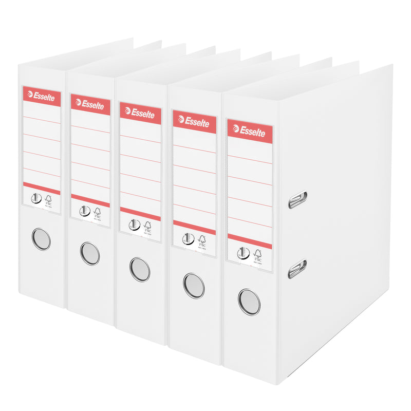 Esselte - Ordner Vivida No.1 Multipack 75mm A4 5 Stück weiß
