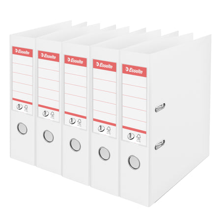 Esselte - Ordner Vivida No.1 Multipack 75mm A4 5 Stück weiß | 4 Stück