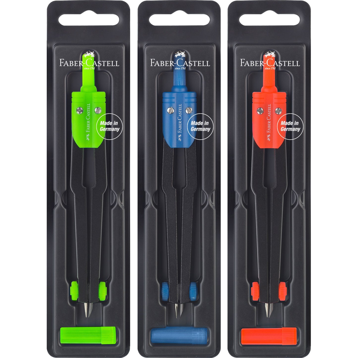 Faber-Castell - Schnellverstellkompass Faber-Castell farbig sortiert