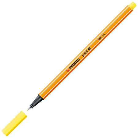 STABILO - Fineliner Spitze 88/24 fein zitronengelb | 10 Stück