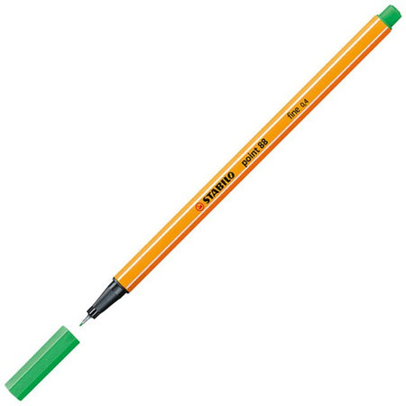 STABILO - Fineliner-Punkt 88/16, hell, dunkelgrün | 10 Stück