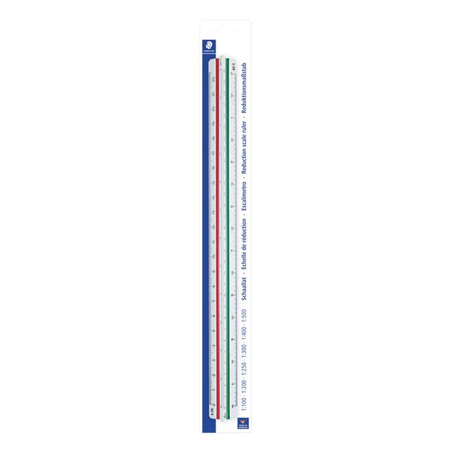 Staedtler - Maßstabslineal 561 300 mm DIN-Architekt | 6 Stück